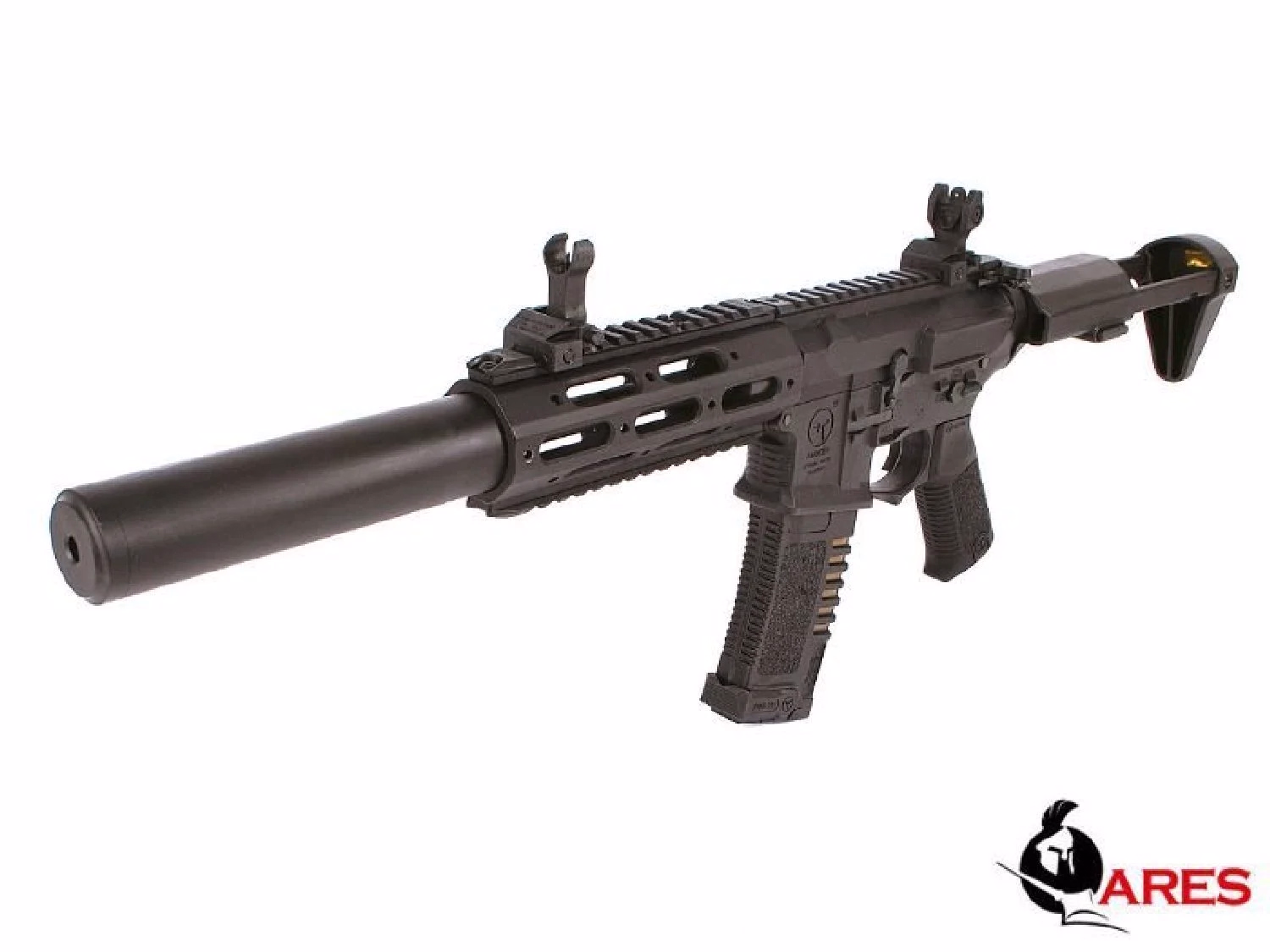 ARES Amoeba Honey Badger SUP EFCS Tetik Siyah AEG Airsoft Tüfek - Görünüm 1