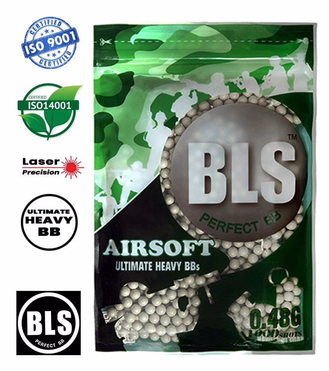 BLS PRECISION 0.48G ULTIMATE HEAVY AIRSOFT BB - 1000 ADET