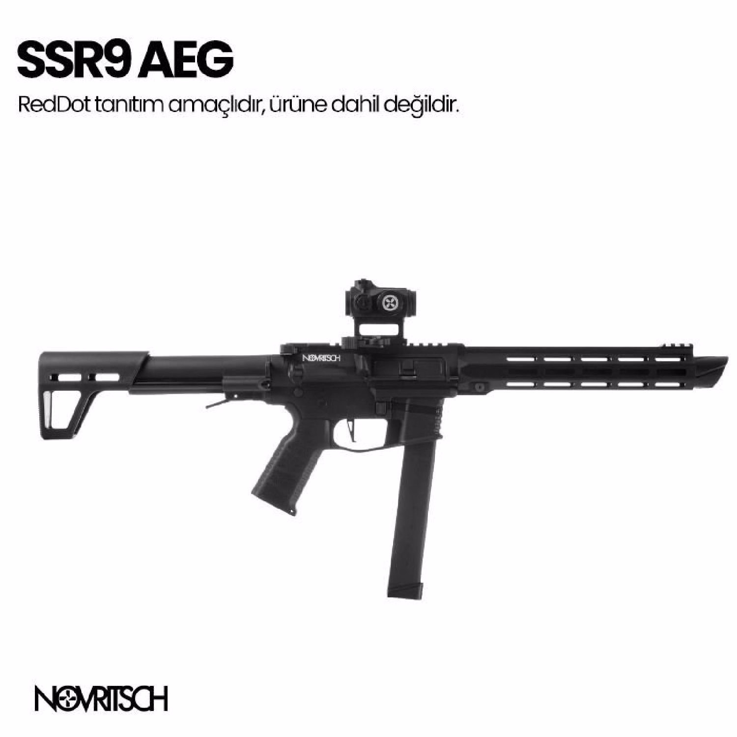 Novritsch SSR9 Black AEG Airsoft Tüfek - Görünüm 3