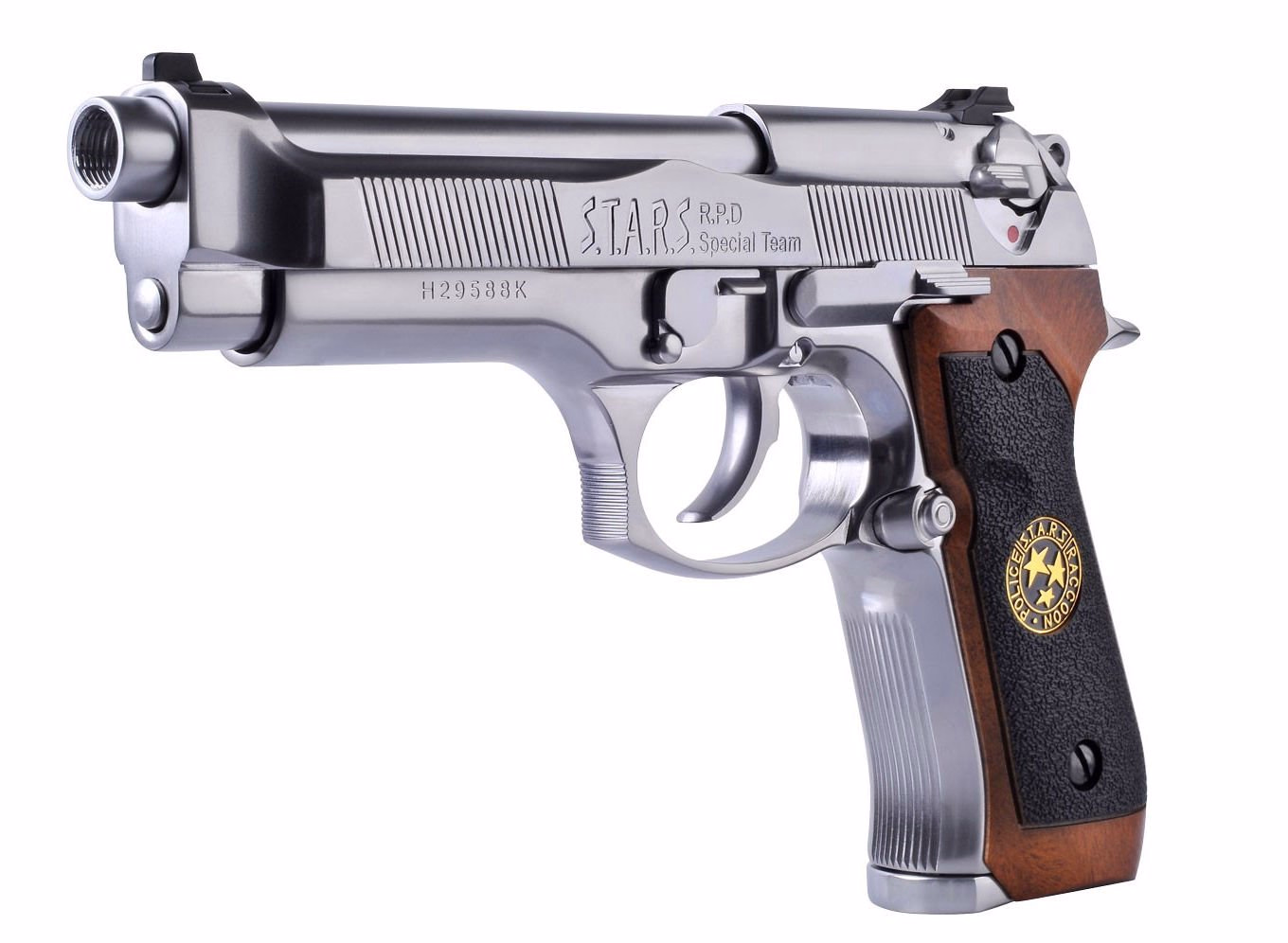 Samurai Edge M9 Airsoft GBB Tabanca- SILVER Gümüş - Görünüm 2