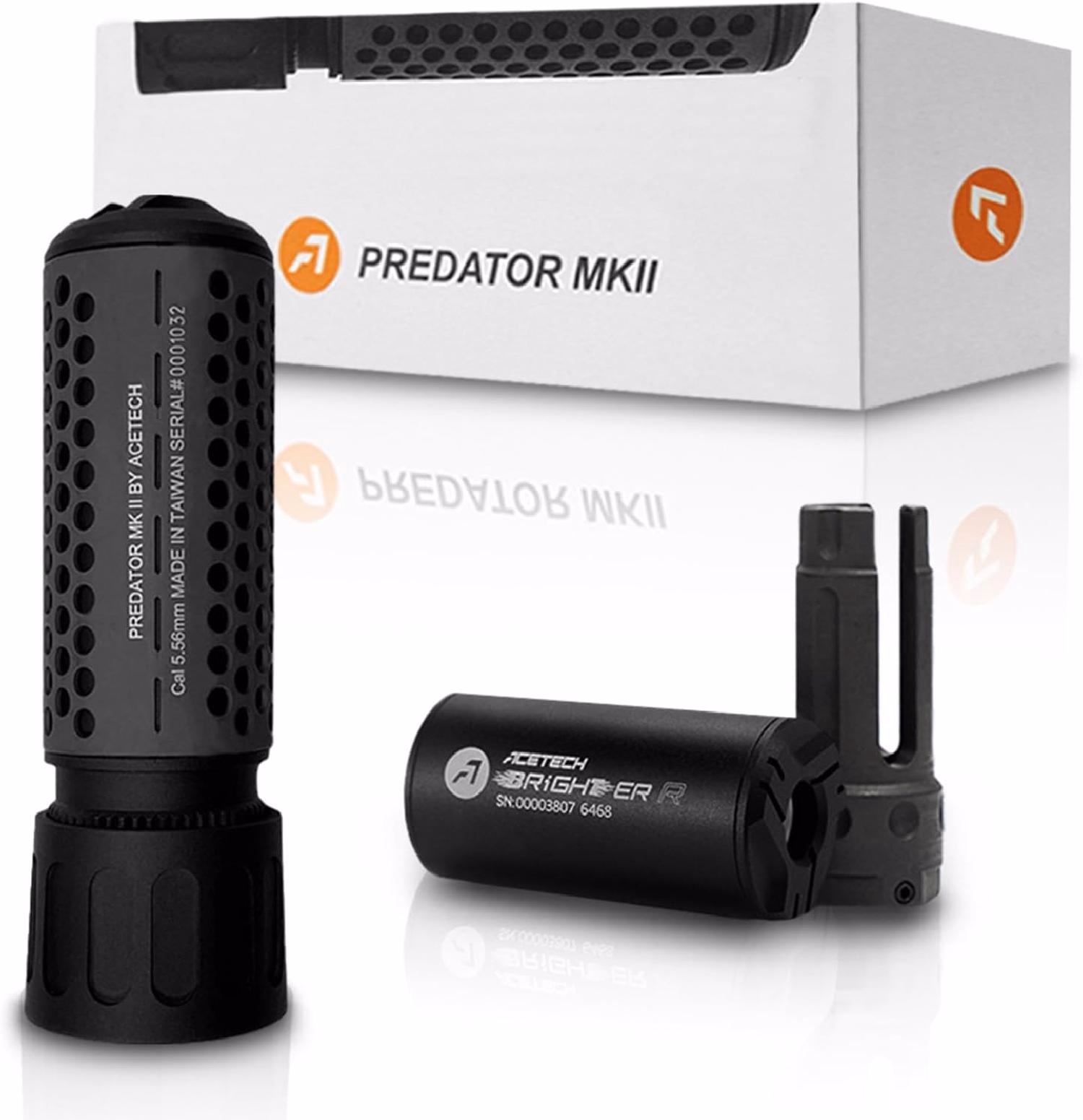 ACETECH PREDATOR MKII SIYAH QD + BRIGHTER R + Tabanca ve Tufek Adaptor SET