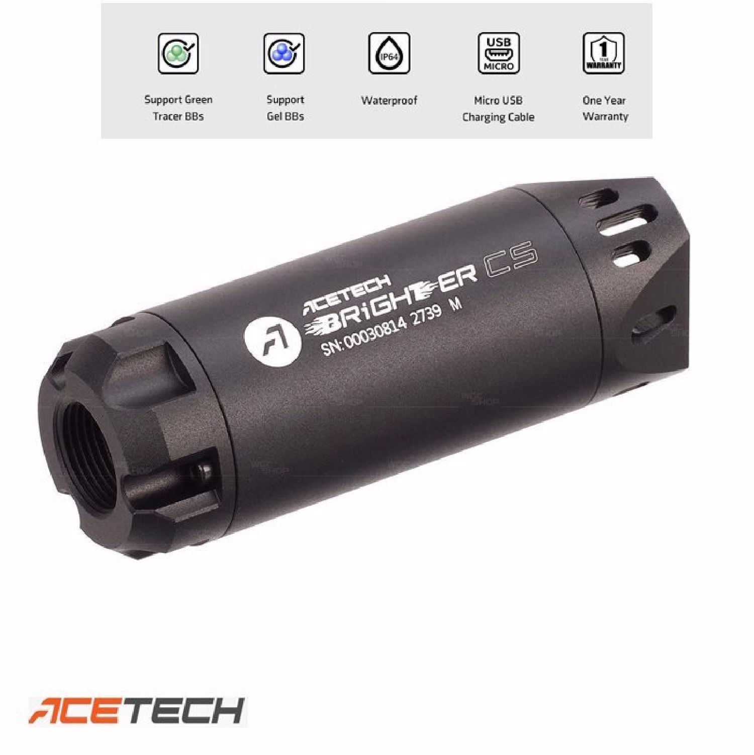 Acetech Brighter CS Tracer Unit Susturucu - Görünüm 5