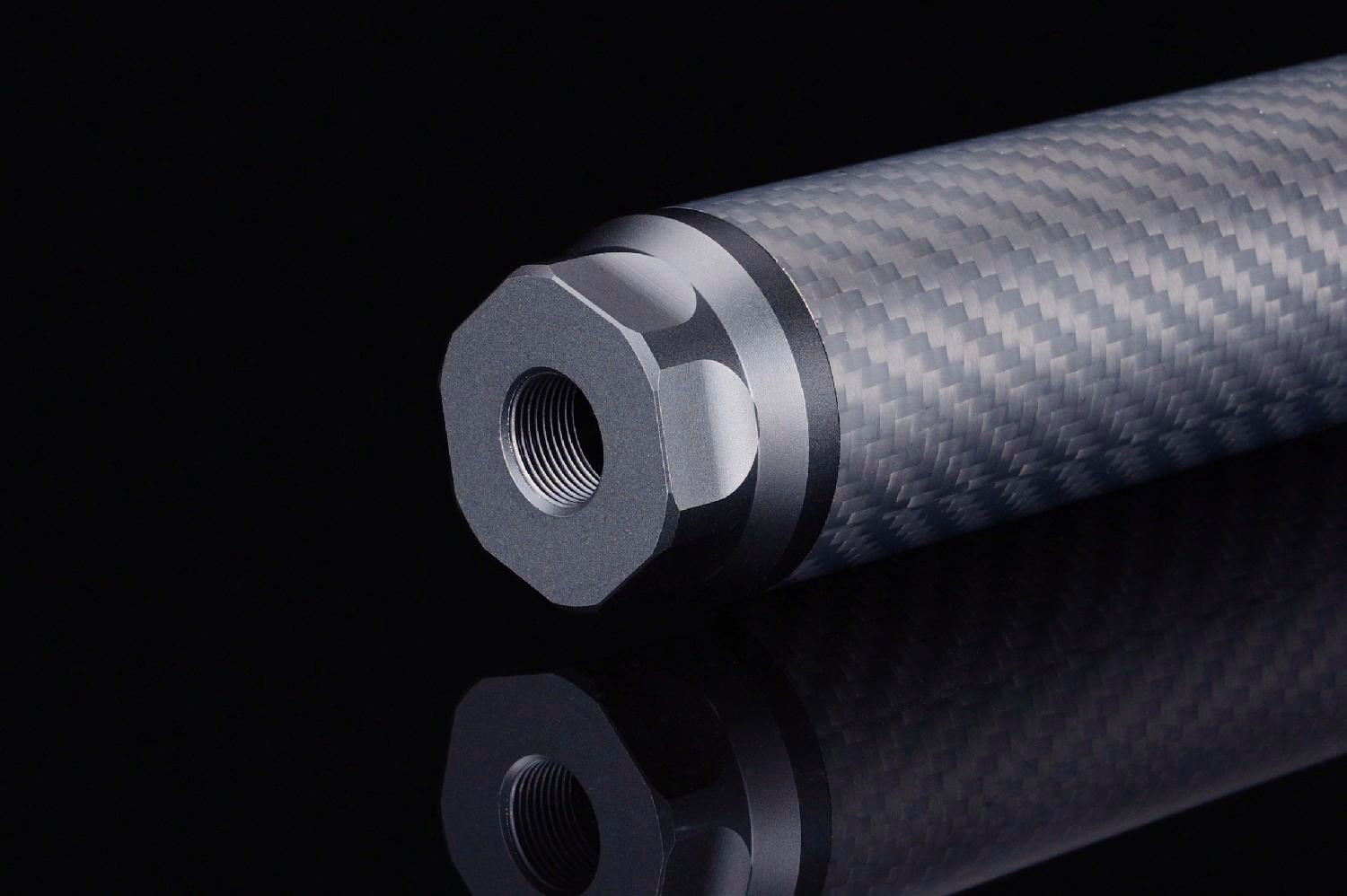 Silverback Carbon Susturucu XXL 14mm CCW Dummy Suppressor SBA-SIL-40 - Görünüm 7