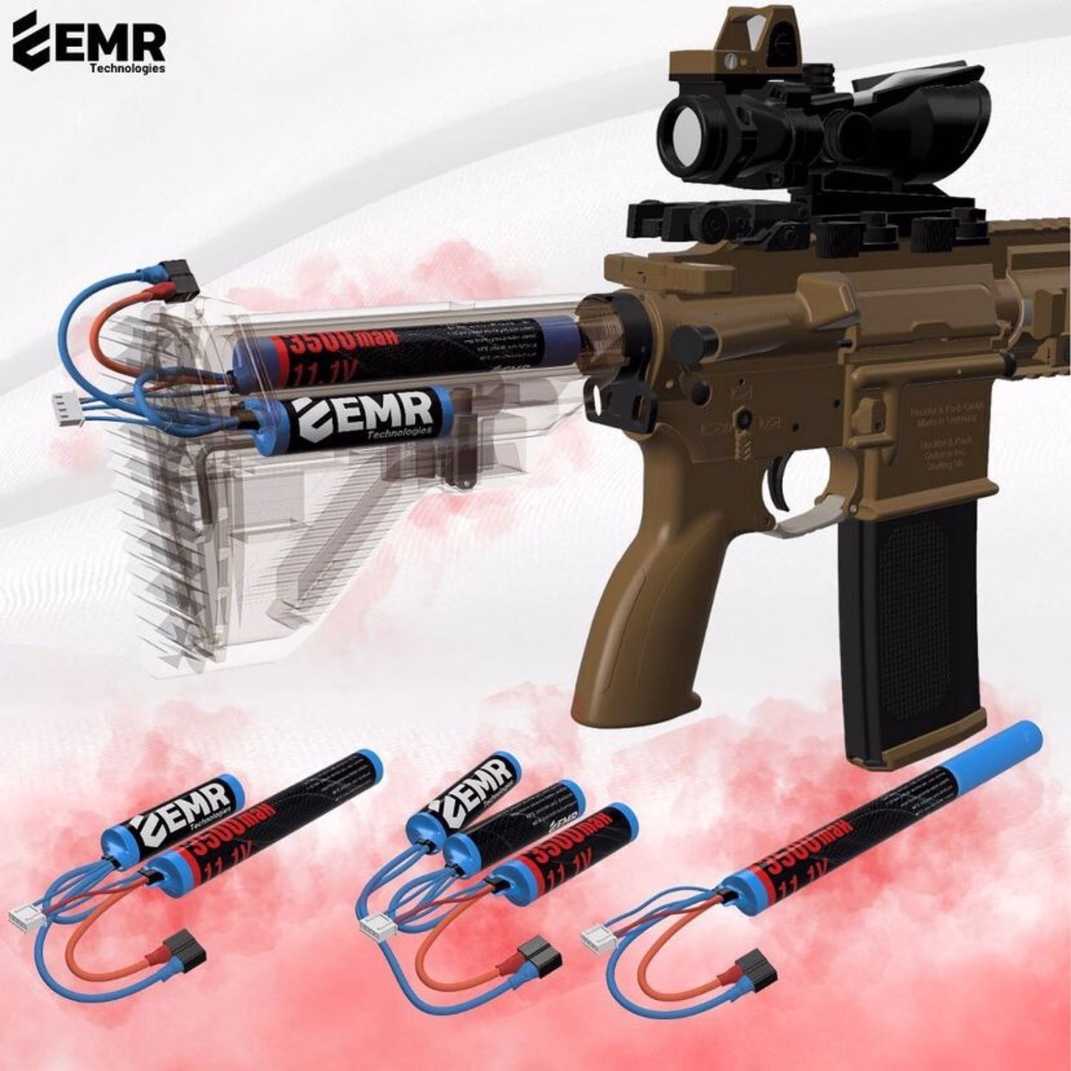 EMR 11.1V 3500 Mah Çubuk – T Plug Lithium-Ion Pil - Görünüm 3