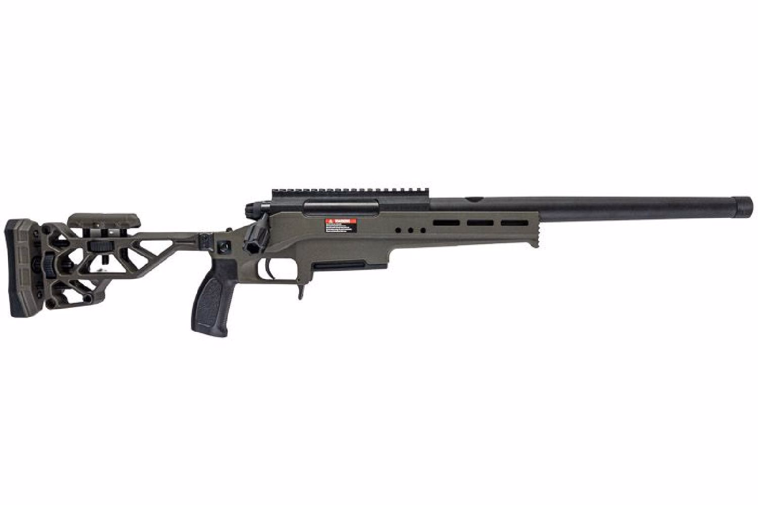 Silverback TAC 41 LS Lite Sport Version Chassis & Katlanır Dipçik Airsoft Bolt Action Tüfek Yeşil (OD) - Görünüm 8
