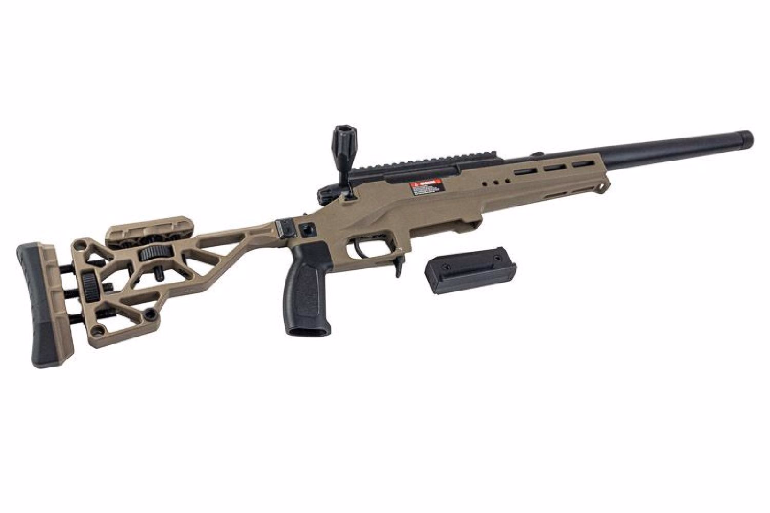 Silverback TAC 41 LS Lite Sport Version Chassis & Katlanır Dipçik Airsoft Bolt Action Tüfek (FDE) - Görünüm 7