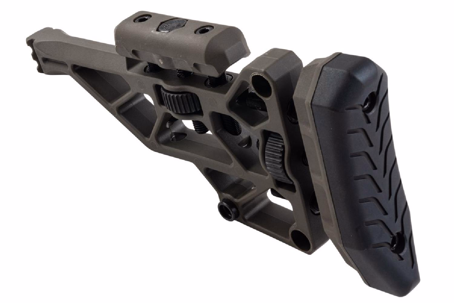 Silverback TAC-41 Katlanır Picatinny Polimer Dipçik Ayarlanabilir Haki- SBA-STK-44OD - Görünüm 3