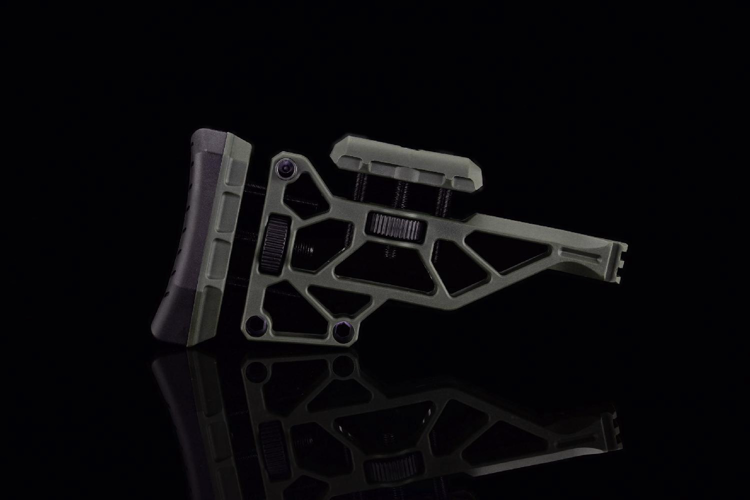 Silverback TAC-41 Katlanır Picatinny Polimer Dipçik Ayarlanabilir Haki- SBA-STK-44OD - Görünüm 7