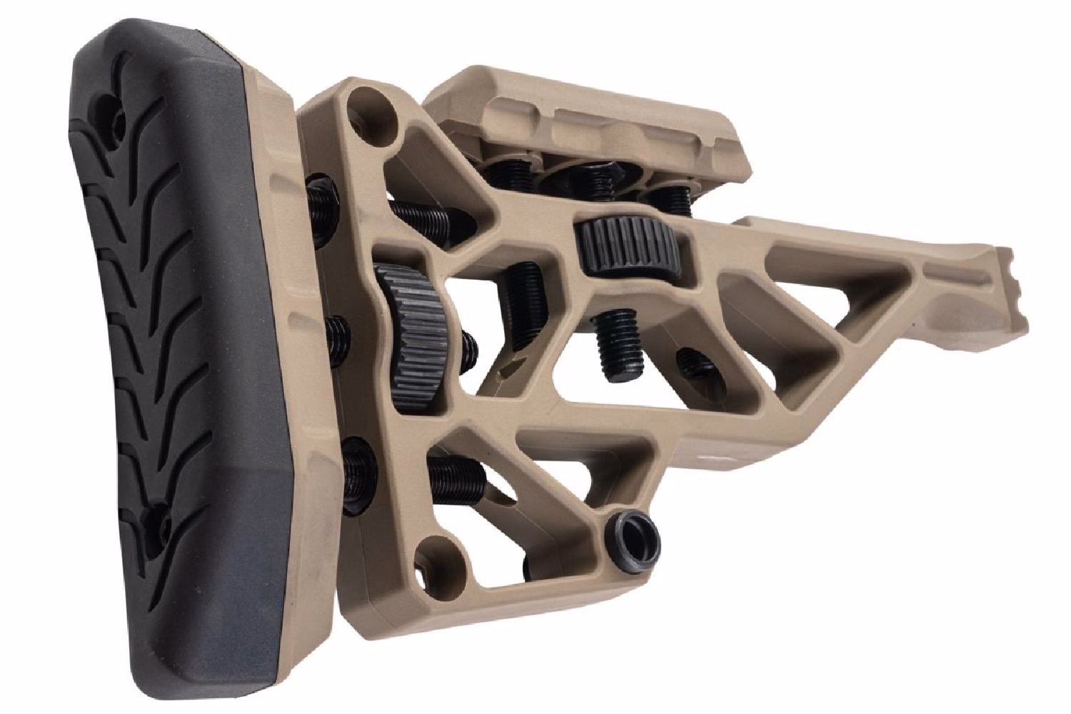 Silverback TAC-41 Katlanır Picatinny Polimer Dipçik Ayarlanabilir Çöl- SBA-STK-44FDE