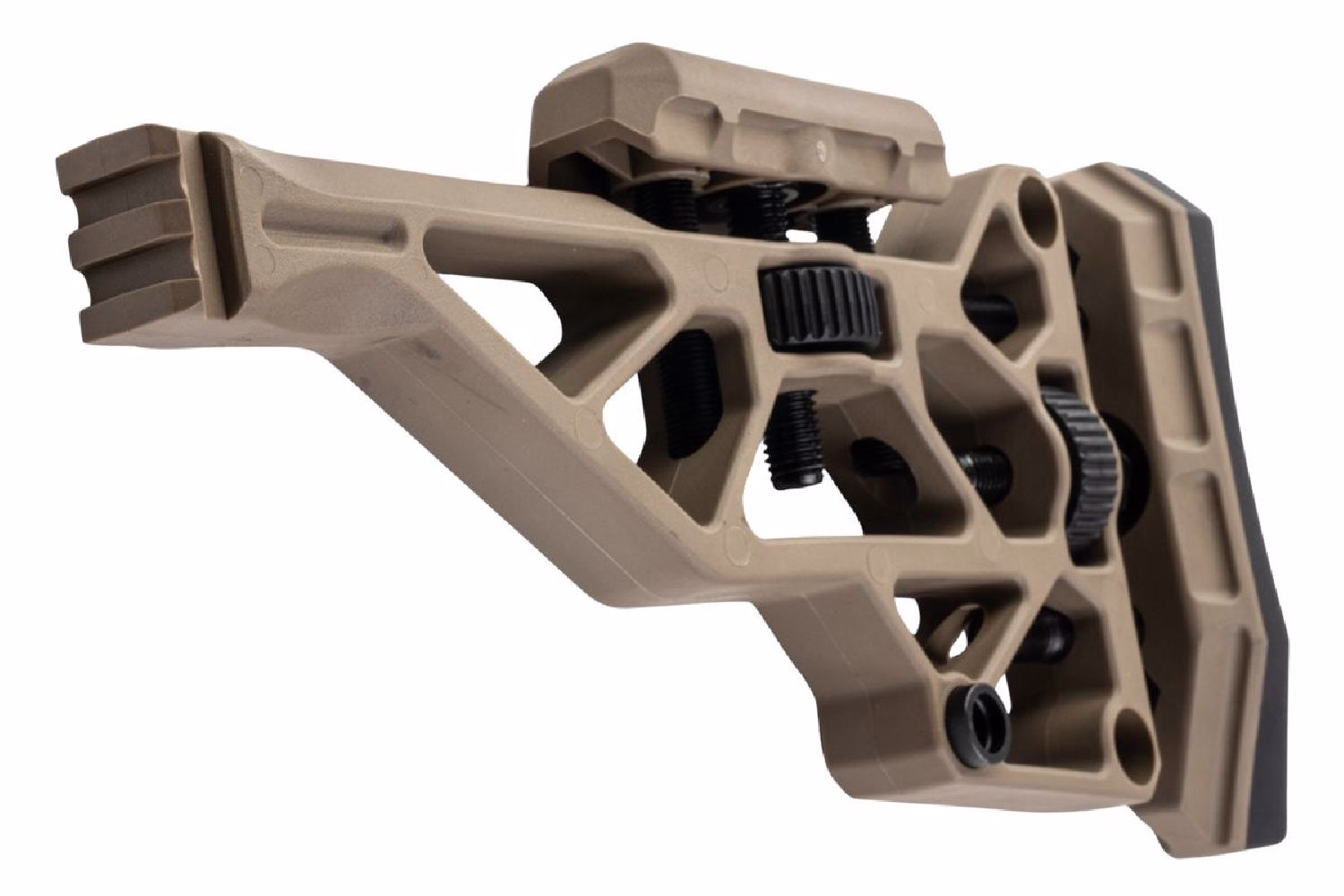Silverback TAC-41 Katlanır Picatinny Polimer Dipçik Ayarlanabilir Çöl- SBA-STK-44FDE - Görünüm 2