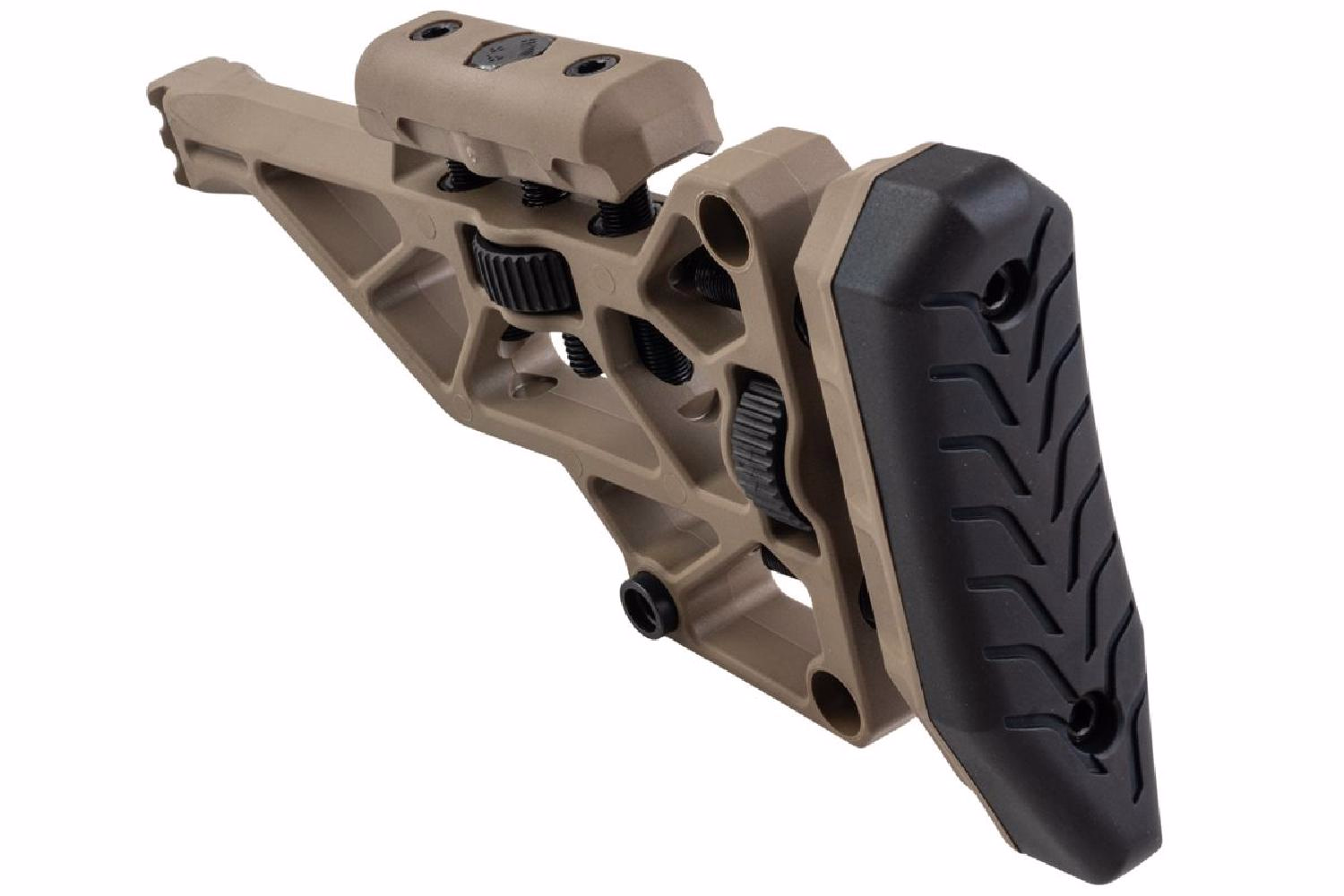 Silverback TAC-41 Katlanır Picatinny Polimer Dipçik Ayarlanabilir Çöl- SBA-STK-44FDE - Görünüm 3