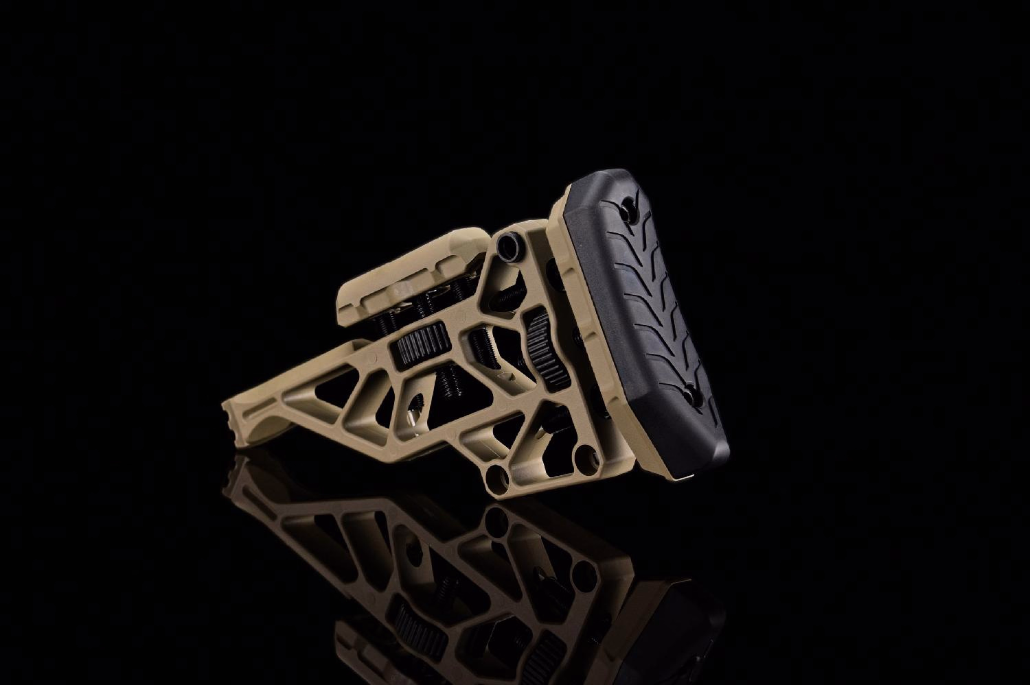 Silverback TAC-41 Katlanır Picatinny Polimer Dipçik Ayarlanabilir Çöl- SBA-STK-44FDE - Görünüm 6