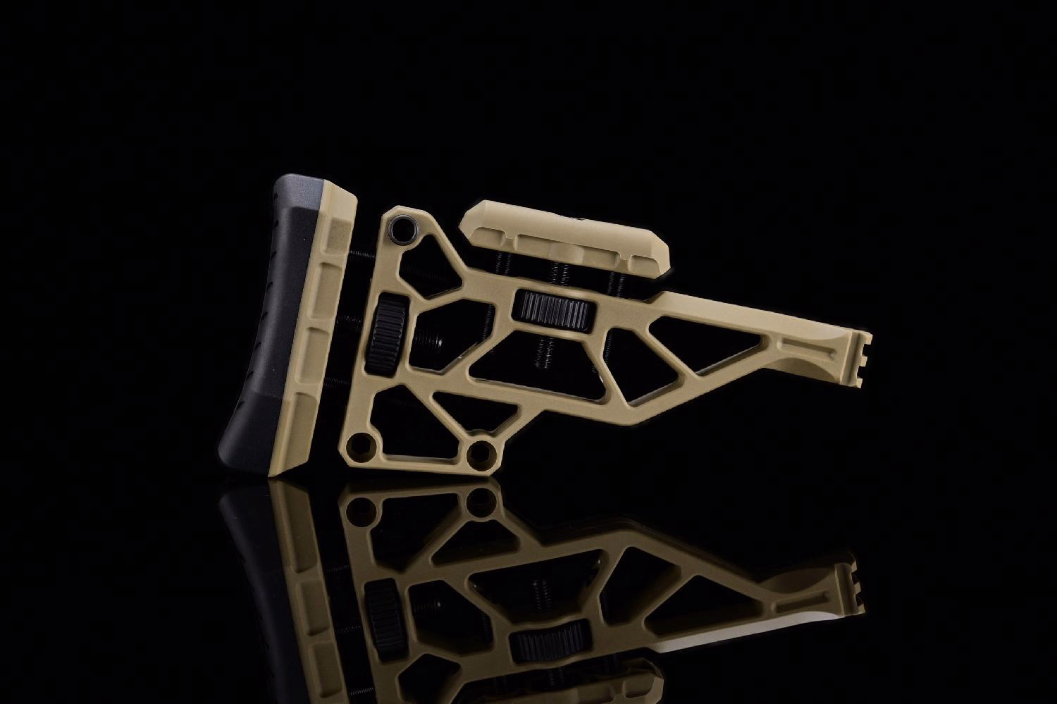 Silverback TAC-41 Katlanır Picatinny Polimer Dipçik Ayarlanabilir Çöl- SBA-STK-44FDE - Görünüm 7