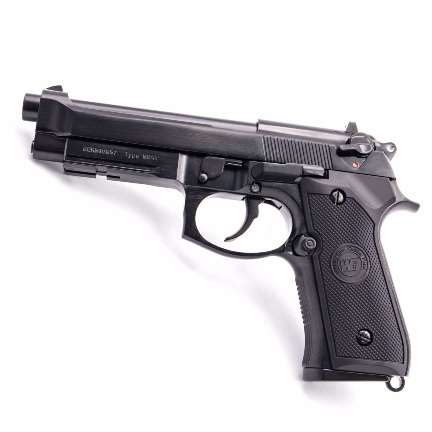 WE BERETTA M9A1 RAIL SIYAH Full AUTO GBB AIRSOFT TABANCA (WE-M012BOX-BK) - Görünüm 2