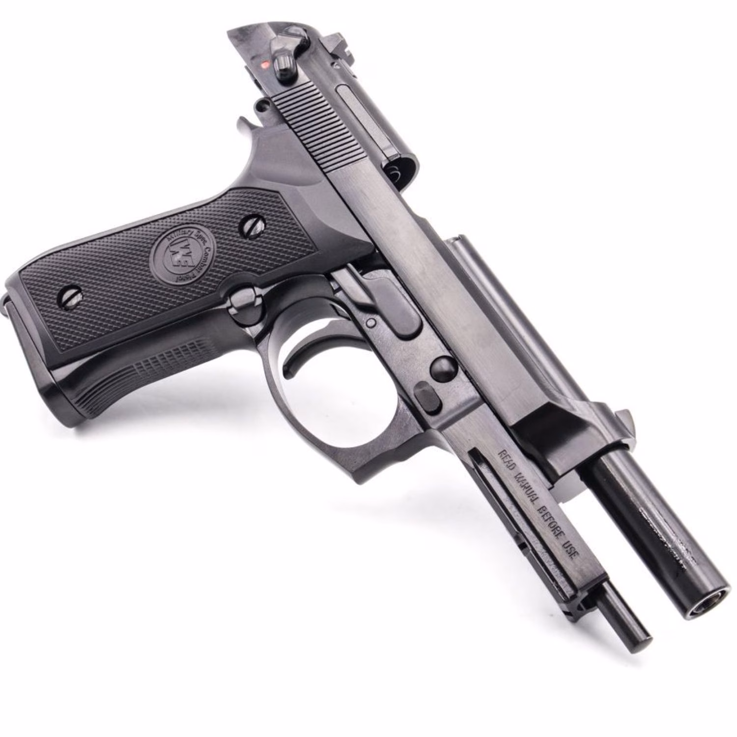 WE BERETTA M9A1 RAIL SIYAH Full AUTO GBB AIRSOFT TABANCA (WE-M012BOX-BK) - Görünüm 3