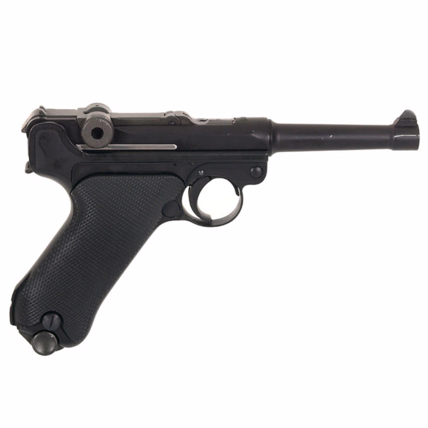 WE MAKARALI PARABELLUM 4'' KISA SIYAH AIRSOFT TABANCA P08 - Görünüm 5