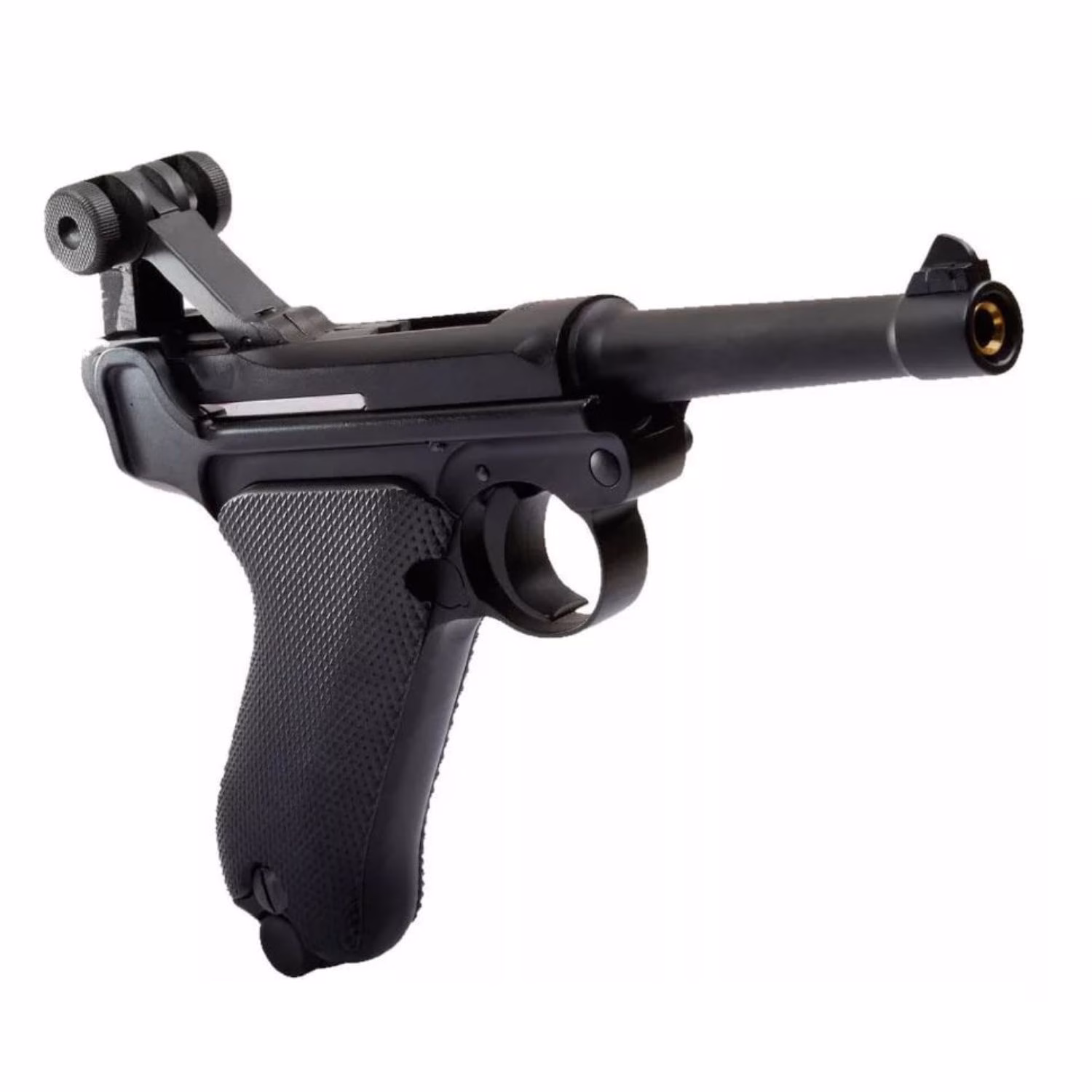 WE MAKARALI PARABELLUM 4'' KISA SIYAH AIRSOFT TABANCA P08 - Görünüm 6