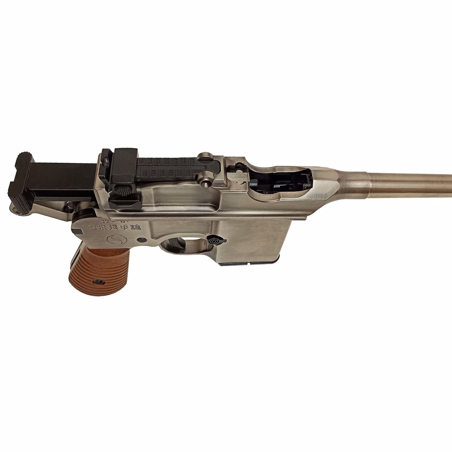 WE Mauser M712 Marking SILVER GBB Airsoft Tabanca - Görünüm 5