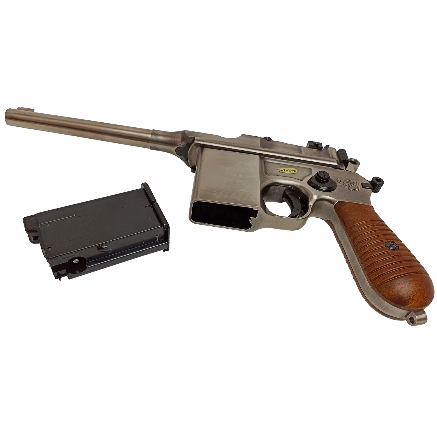 WE Mauser M712 Marking SILVER GBB Airsoft Tabanca - Görünüm 6