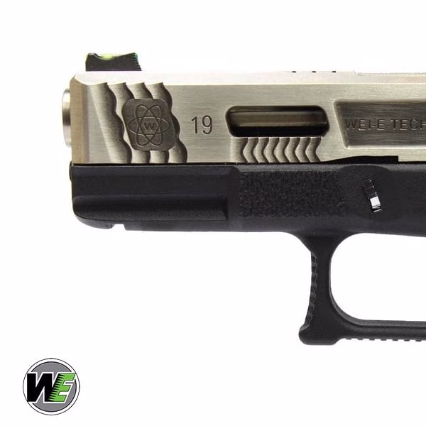 WE Glock G19 T7 GBB Airsoft Tabanca SV Kızak / SV Namlu / BK Gövde - Görünüm 7
