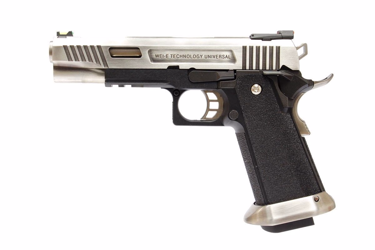 WE Hi-Capa Force 5.1 SV - GBB FULL METAL Airsoft Tabanca Silver TREX - Görünüm 2