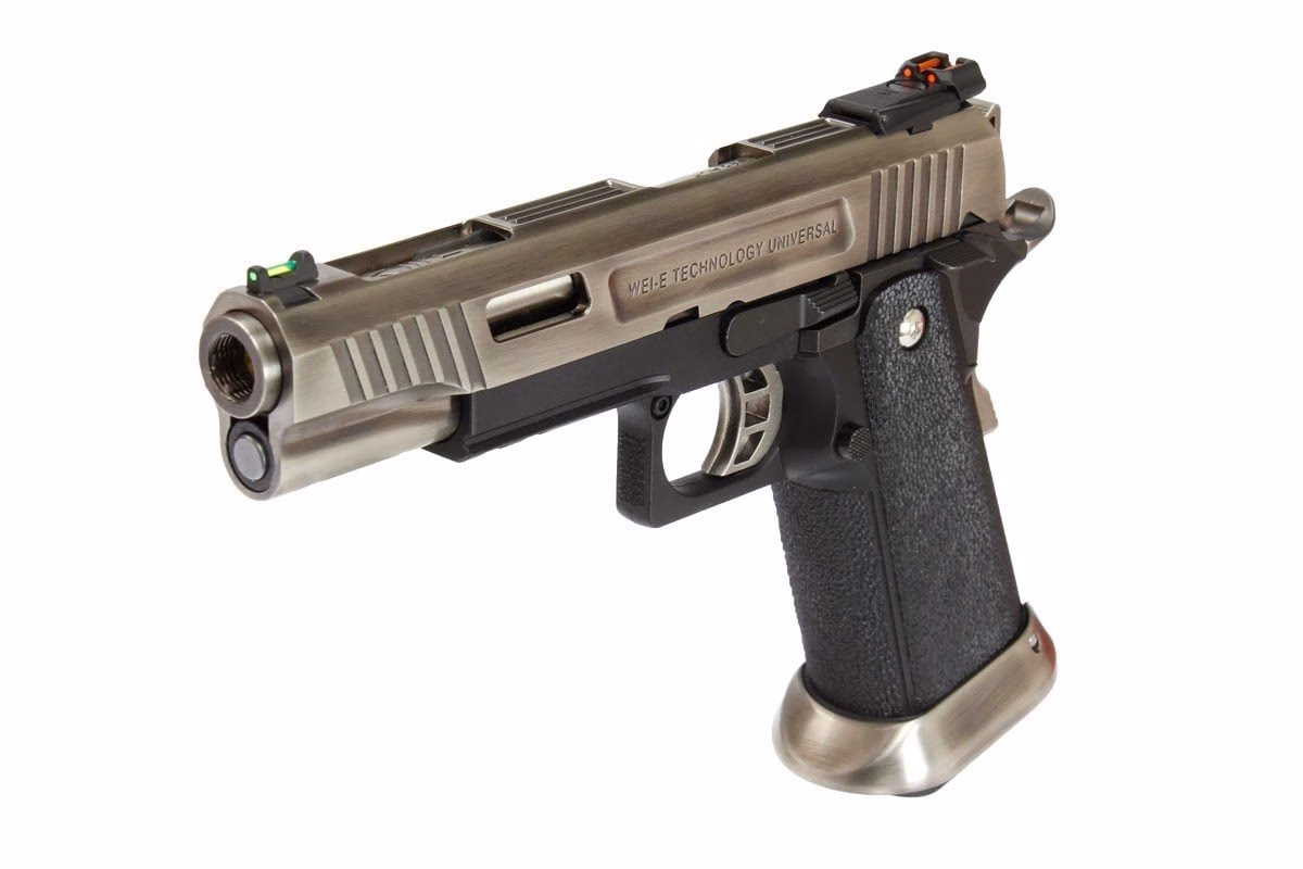 WE Hi-Capa Force 5.1 SV - GBB FULL METAL Airsoft Tabanca Silver TREX - Görünüm 4
