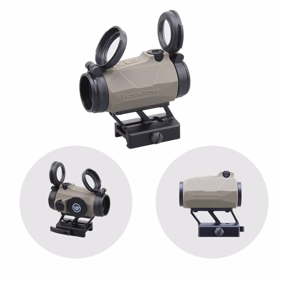 Maverick-IV 1x20 Mini Reflex Sight SOP RUBBER TAN | VECTOR OPTICS | Red Dot