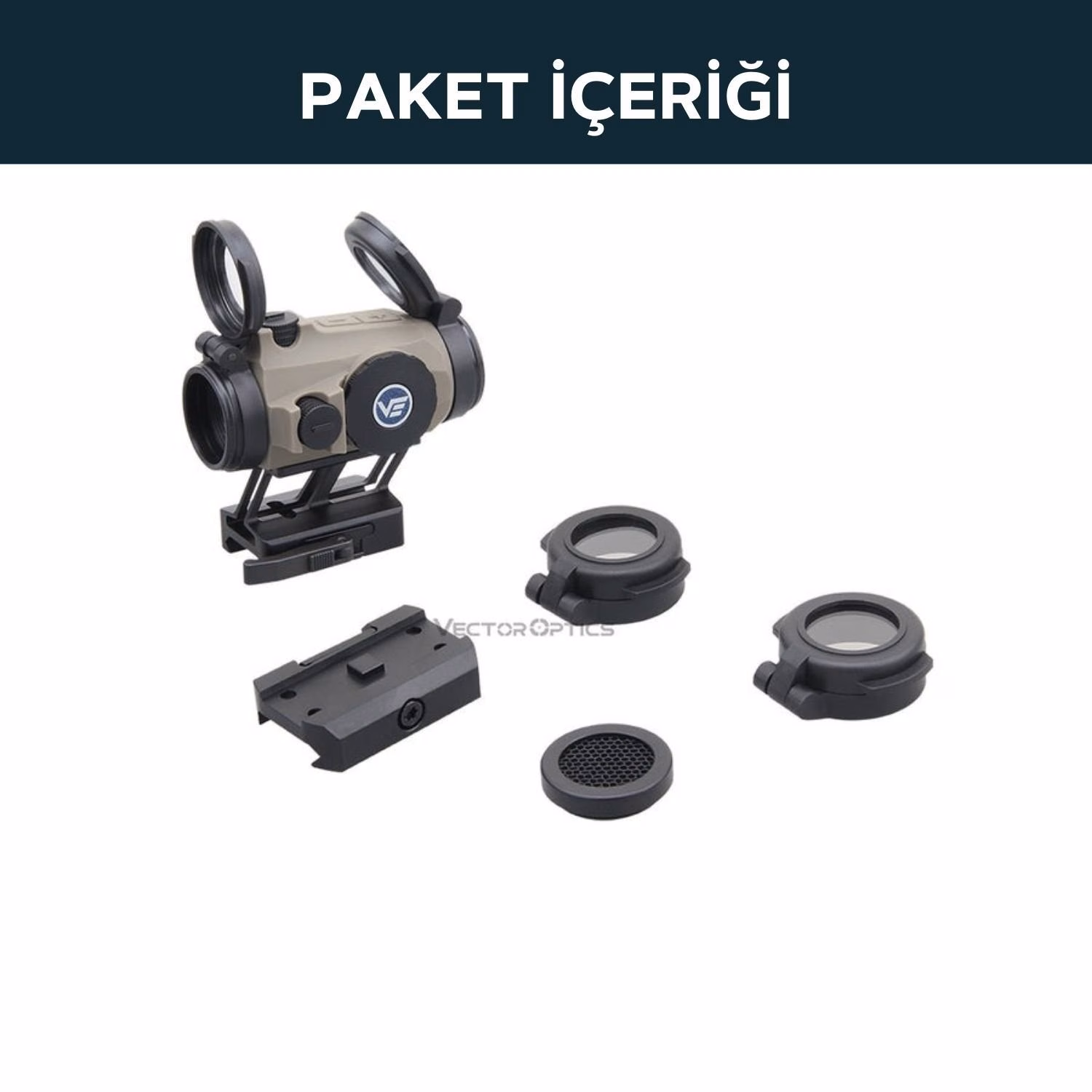 Maverick-IV 1x20 Mini Reflex Sight SOP RUBBER TAN | VECTOR OPTICS | Red Dot - Görünüm 3