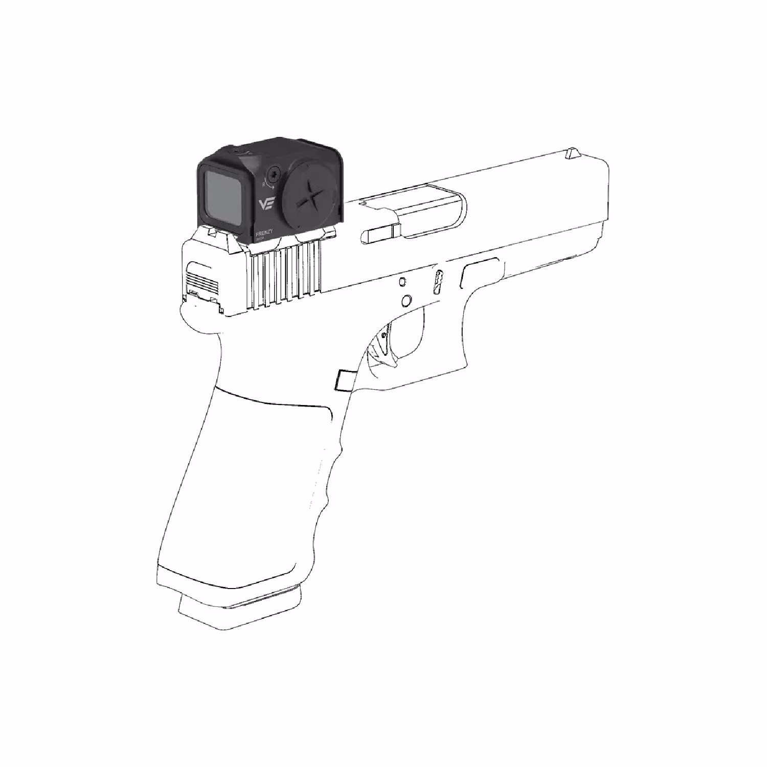 Vector Optics FRENZY PLUS 1X18X22 GENII 3MOA Auto ON/OFF Reddot Nişangah SCRD-75 - Görünüm 5