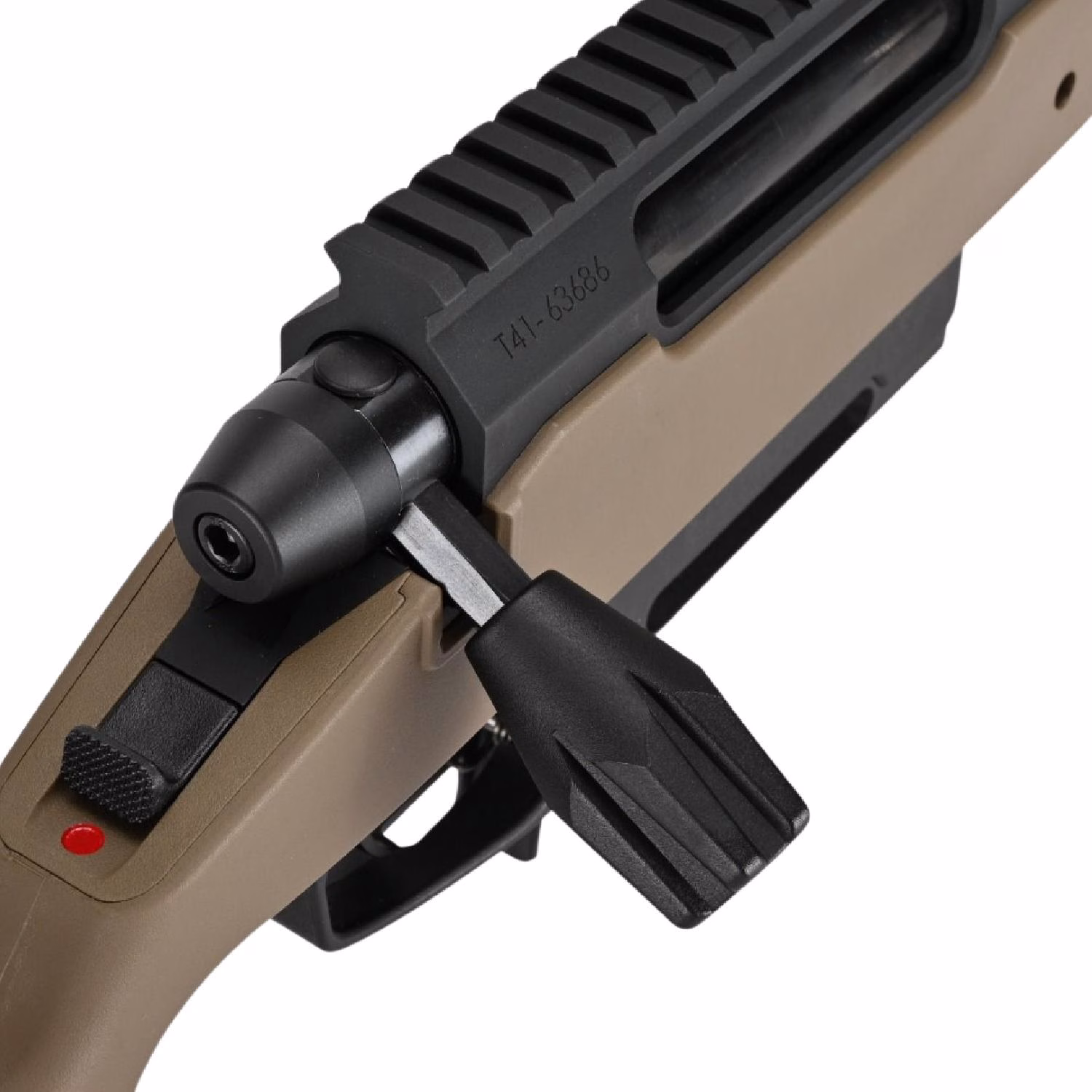Silverback TAC-41P Classic Polimer Dipçik Sniper Bolt Action Airsoft Tüfek, FDE SBA-T41P-FDE - Görünüm 2