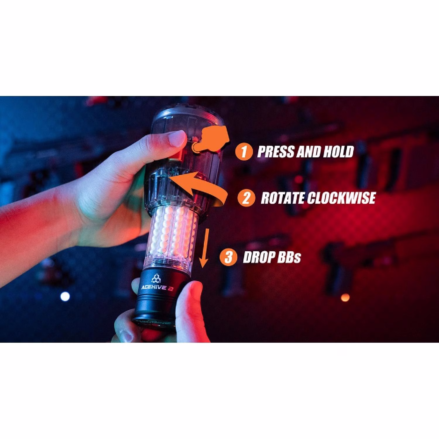 Acetech AceHive 2 x Spawner ikili Bomba ve Hızlı Loader 40mm Launcher için Set - Görünüm 4