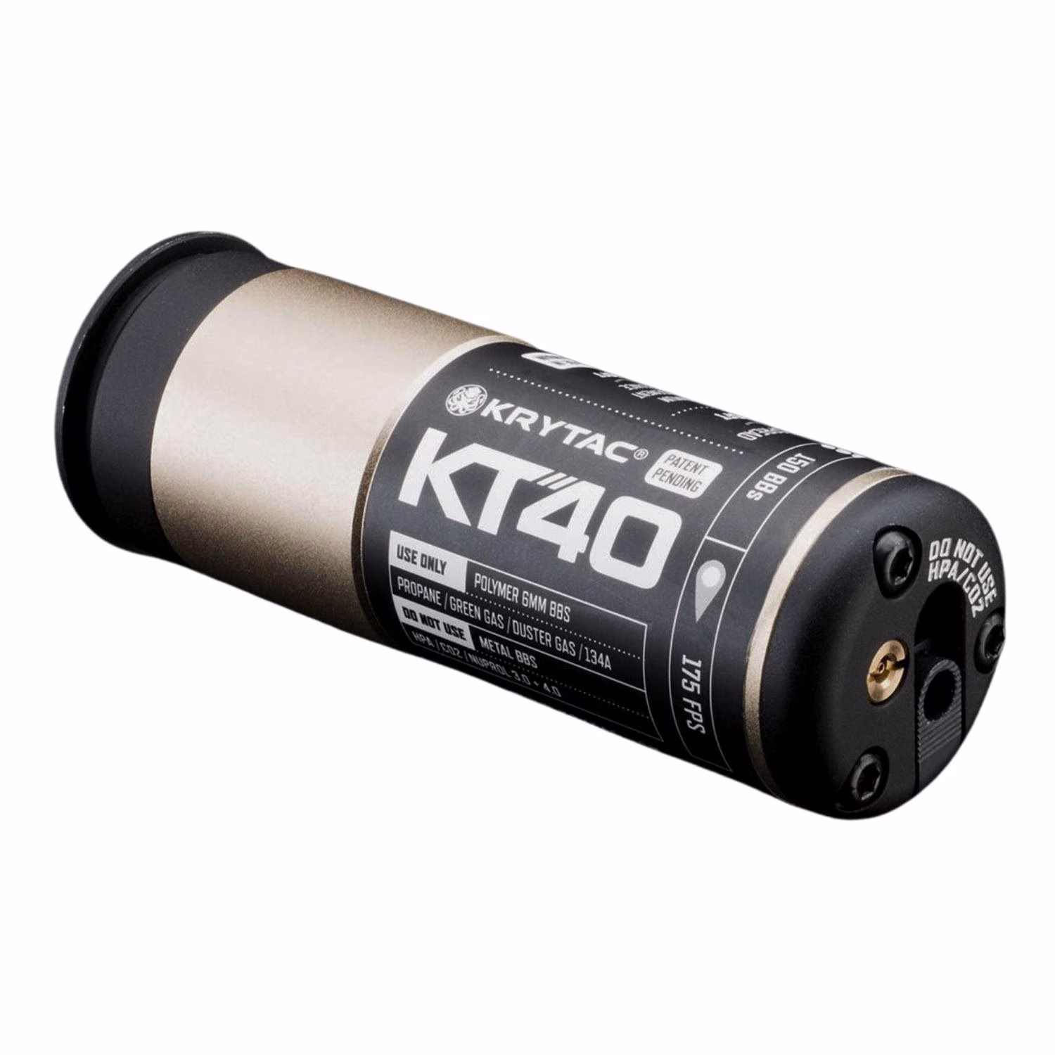 KRYTAC KT40 40mm 150BB Gas Airsoft Grenade Shell - Bombaatar Kartuşu - Görünüm 2