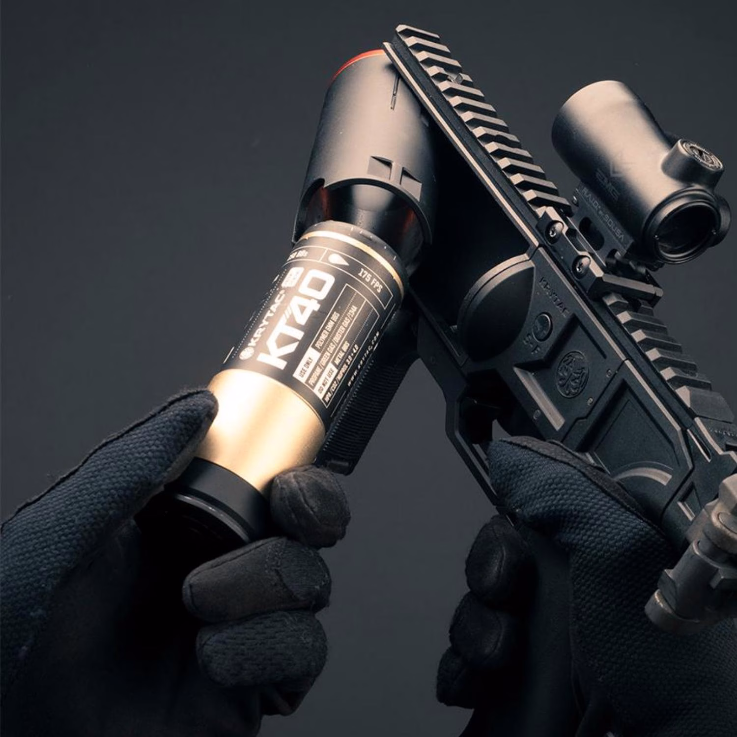 KRYTAC KT40 40mm 150BB Gas Airsoft Grenade Shell - Bombaatar Kartuşu - Görünüm 3