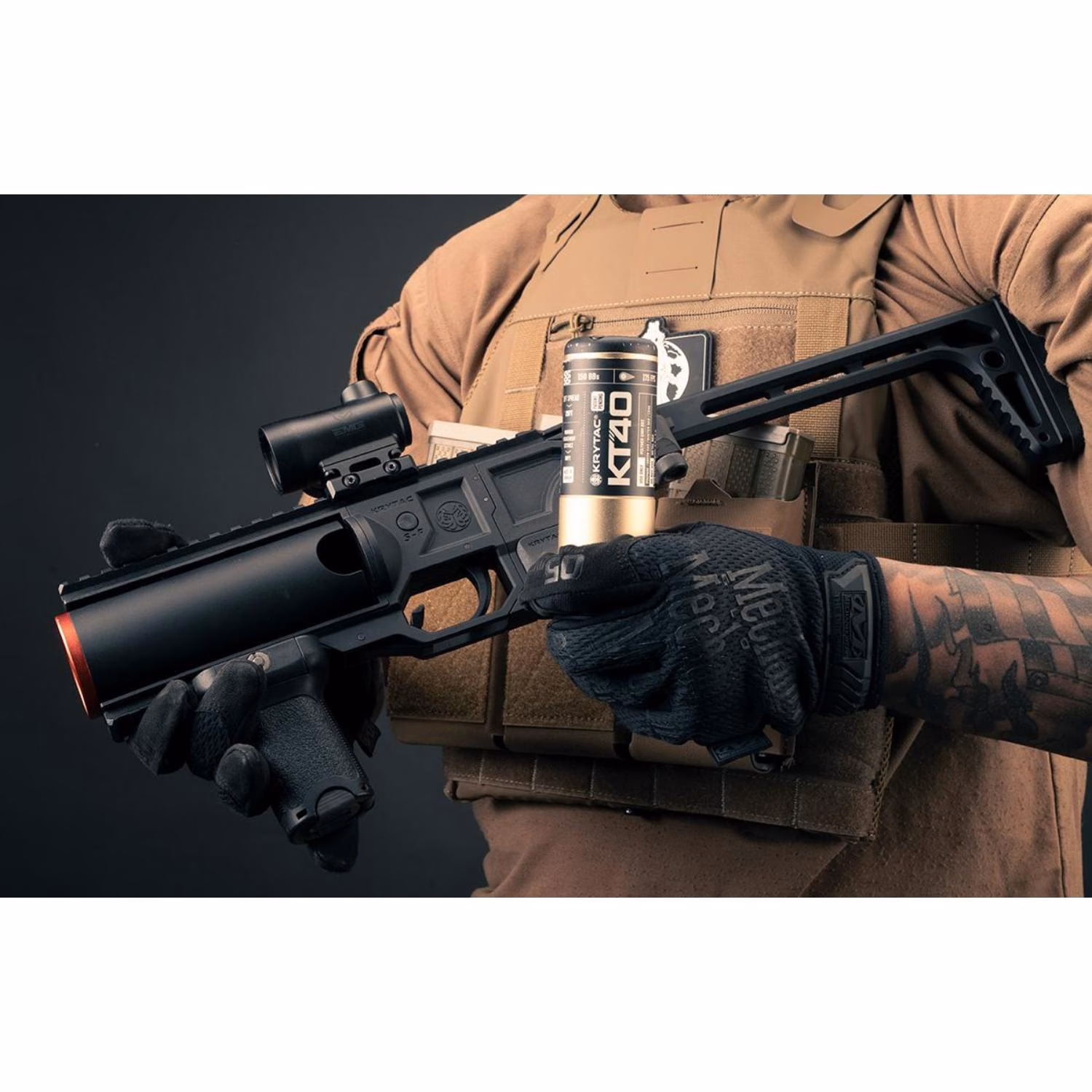 KRYTAC KT40 40mm 150BB Gas Airsoft Grenade Shell - Bombaatar Kartuşu - Görünüm 4