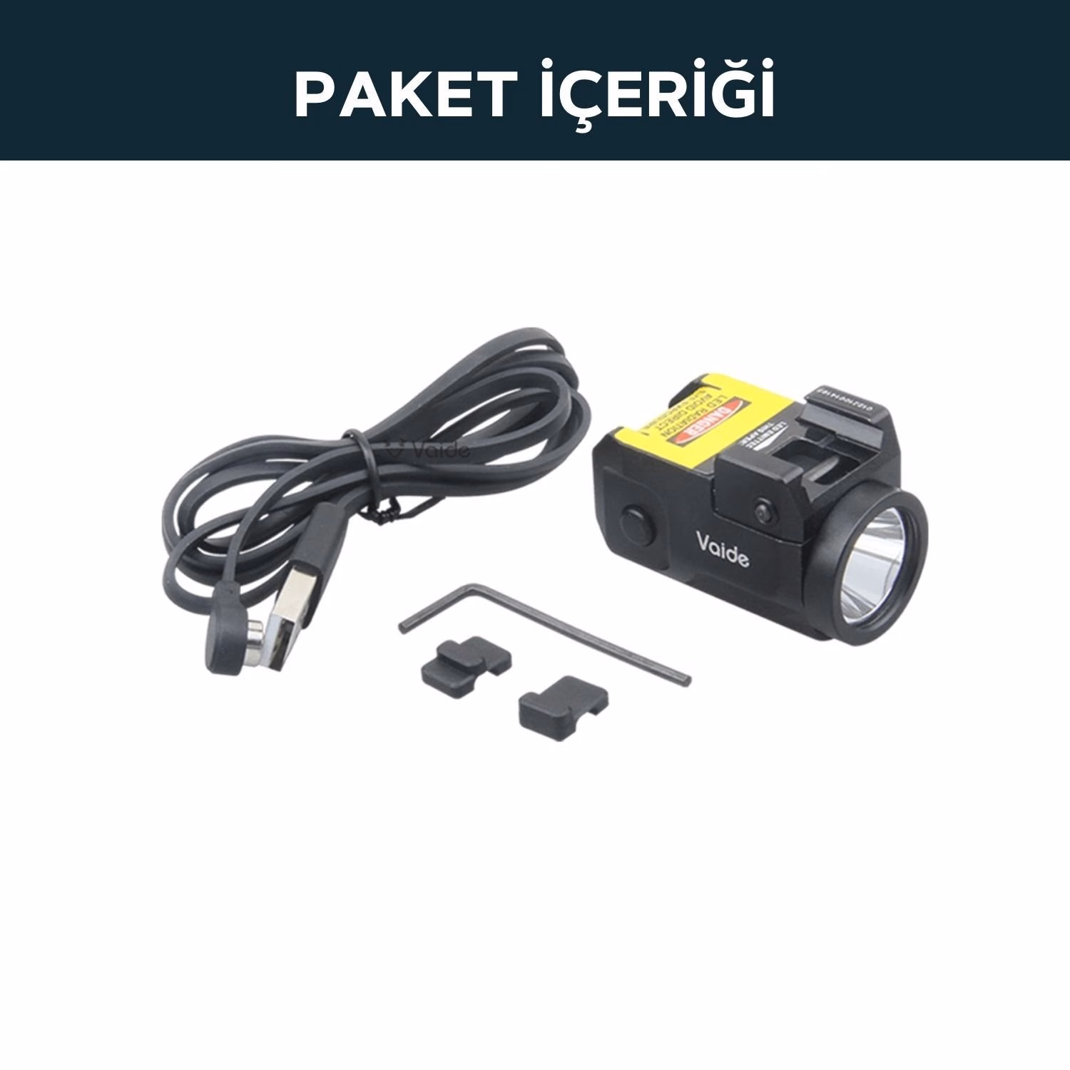 Vector Optics Vaide Scrapper Taktik Subcompact Tabanca Flashlight - Görünüm 4