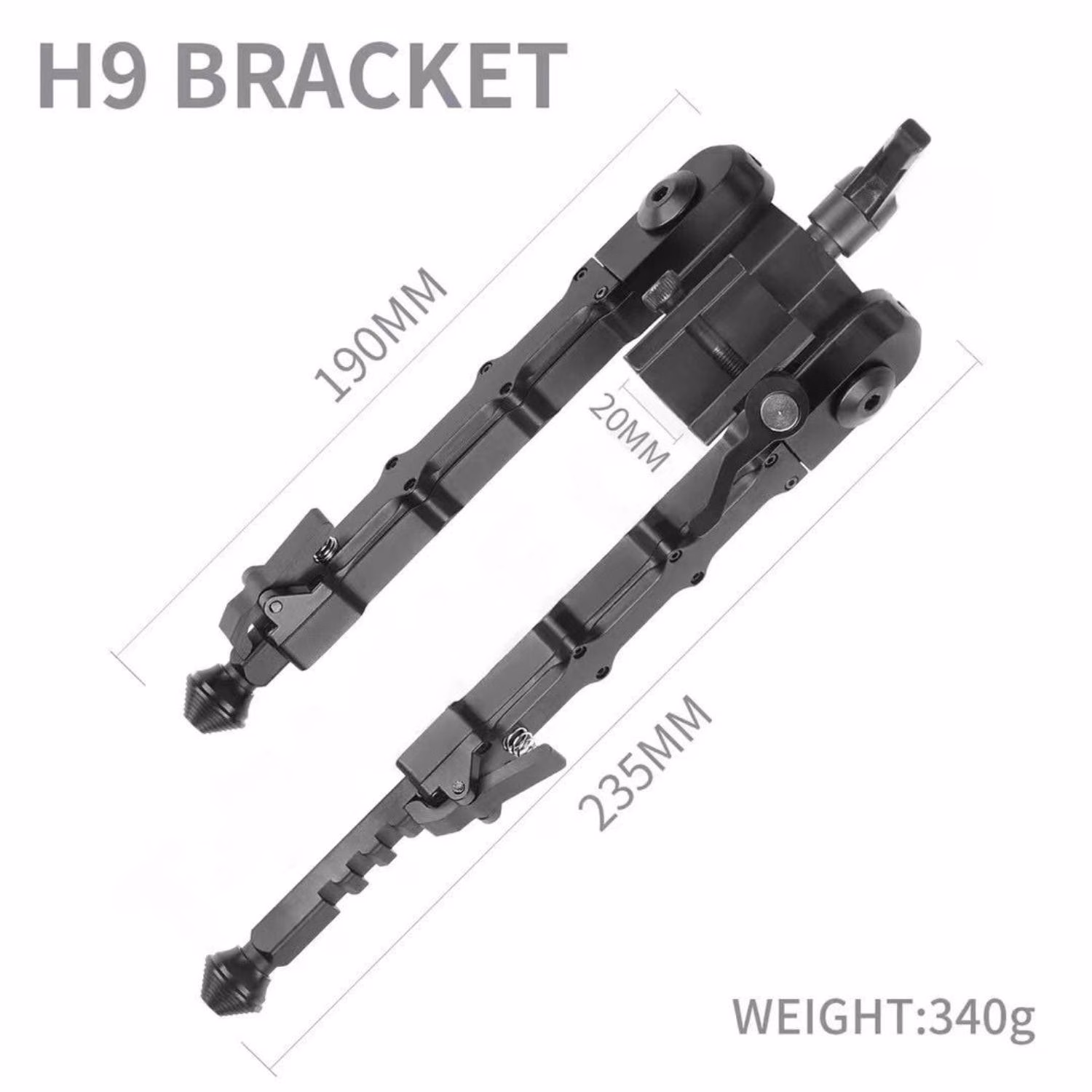SOTAC T-EAGLE H9 Ayarlanabilir Bipod Ayak - Görünüm 2