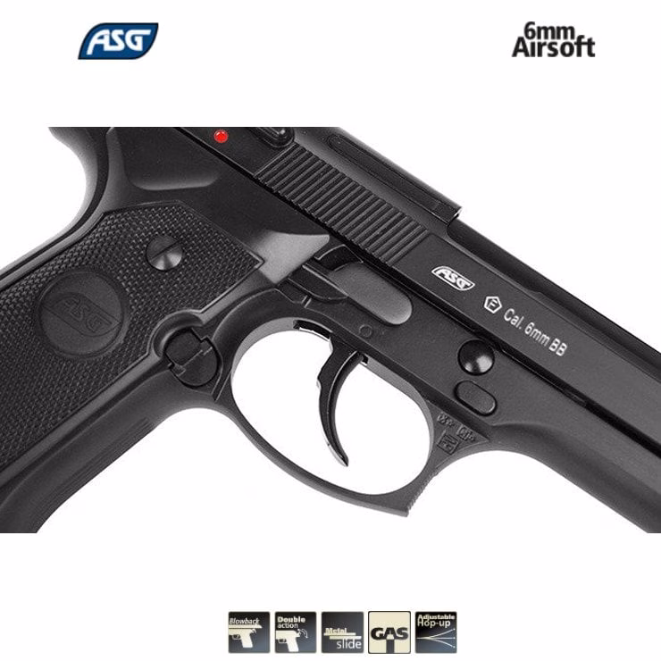 ASG M9 BERETTA ''Heavy Weight'' GBB AIRSOFT TABANCA - Görünüm 6