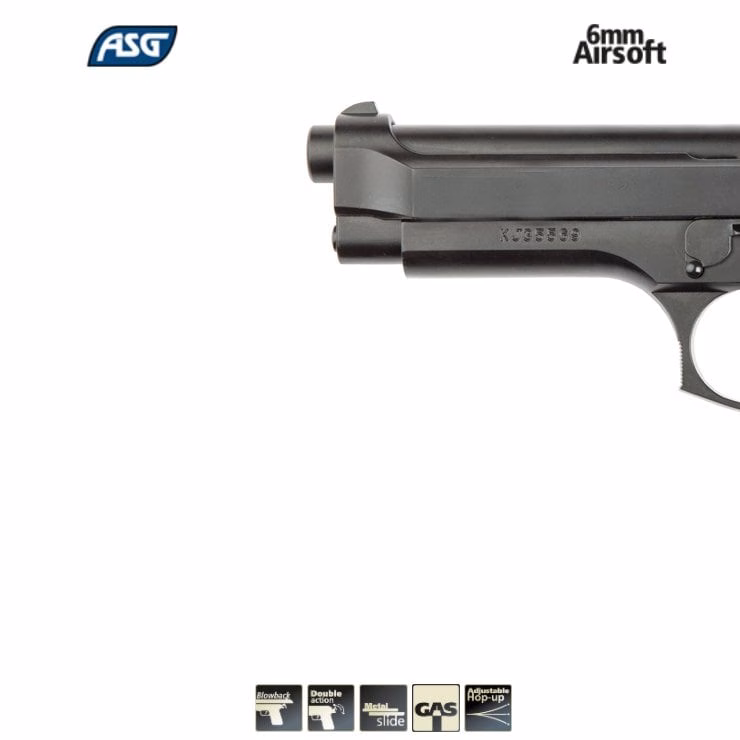 ASG M9 BERETTA ''Heavy Weight'' GBB AIRSOFT TABANCA - Görünüm 7