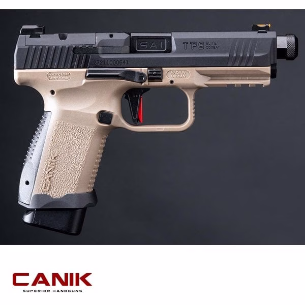 Canik TP9 Elite Combat Airsoft Replika - Duo Tone - Tan+Siyah - Görünüm 2