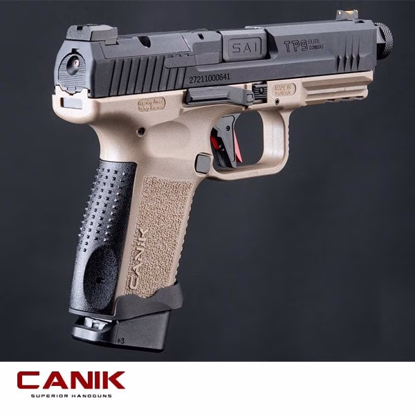 Canik TP9 Elite Combat Airsoft Replika - Duo Tone - Tan+Siyah - Görünüm 3