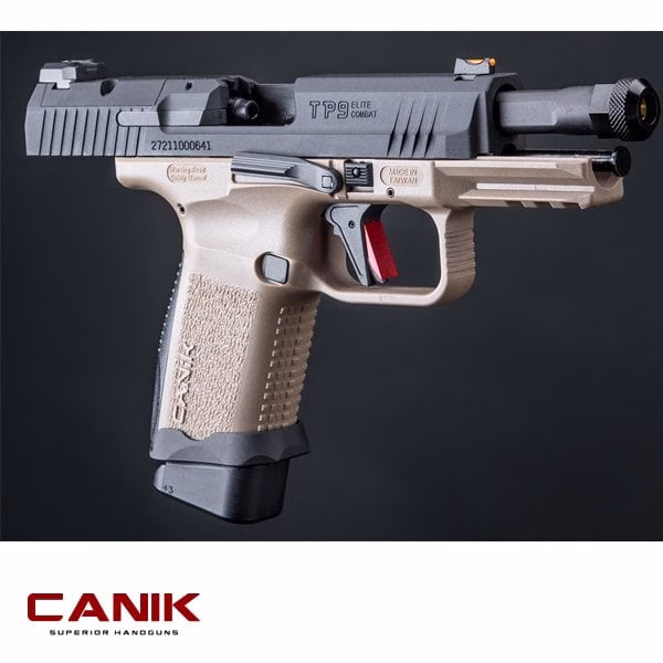 Canik TP9 Elite Combat Airsoft Replika - Duo Tone - Tan+Siyah - Görünüm 4