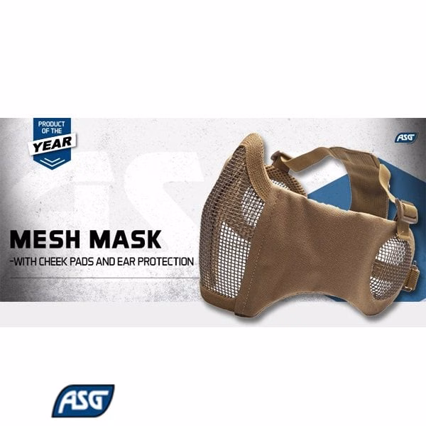 ASG Kulak Ağız Korumalı Airsoft Maske TAN Çöl rengi