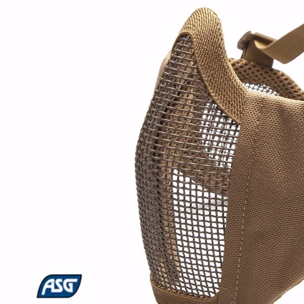 ASG Kulak Ağız Korumalı Airsoft Maske TAN Çöl rengi - Görünüm 2