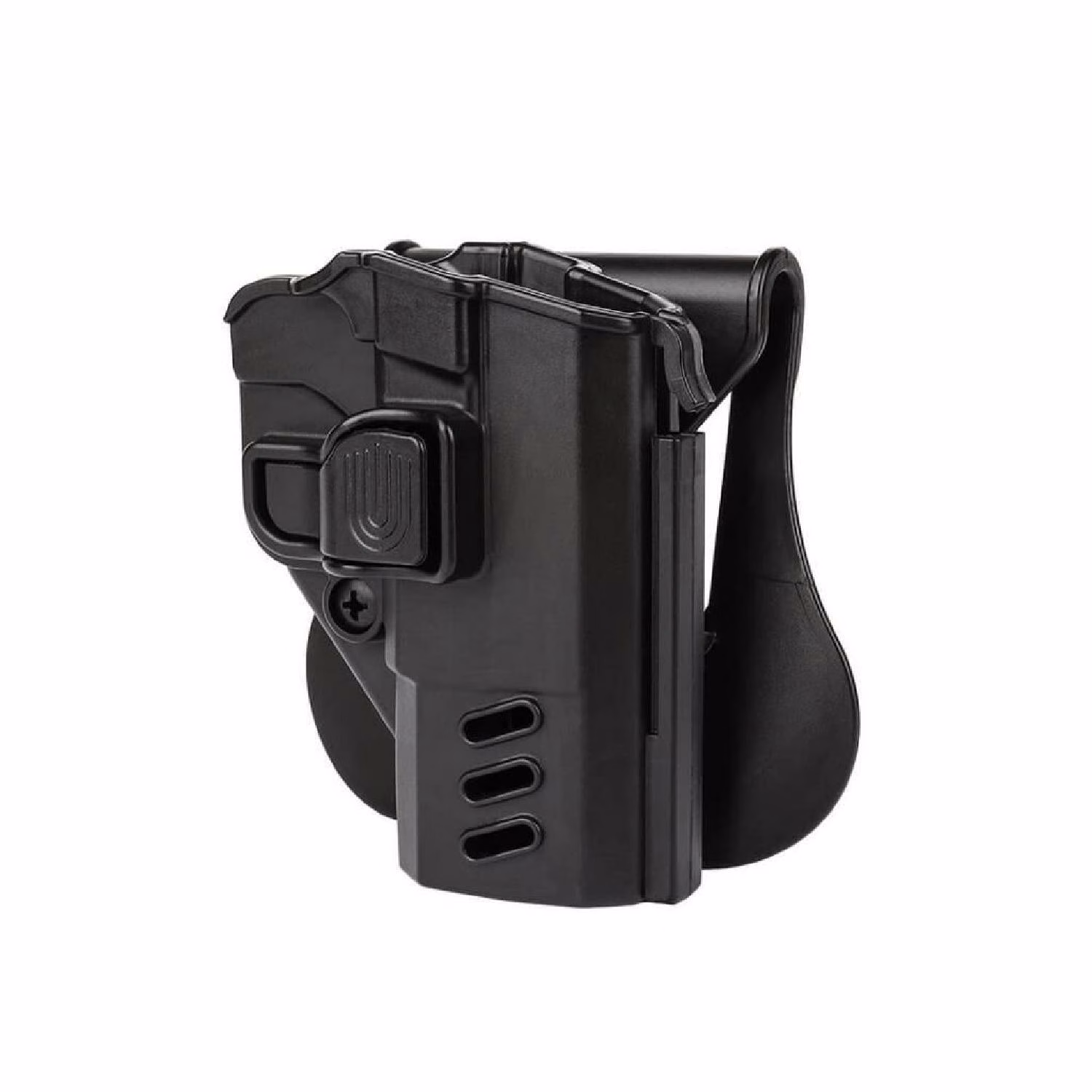 SS BG Plastik Tetik Kitlemeli Hızlı Çekim Silah Kılıfı SİYAH GLOCK SAĞ - Görünüm 3