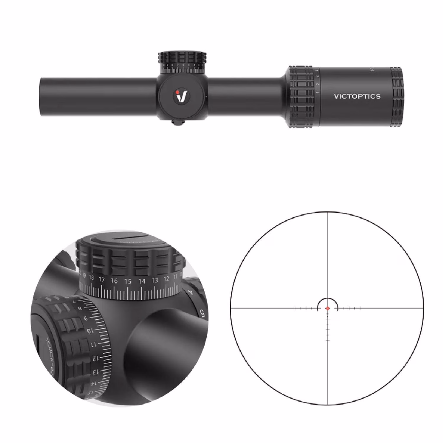 Victoptics S10 1-10x24i Fiber Tüfek Dürbünü - OPSL39