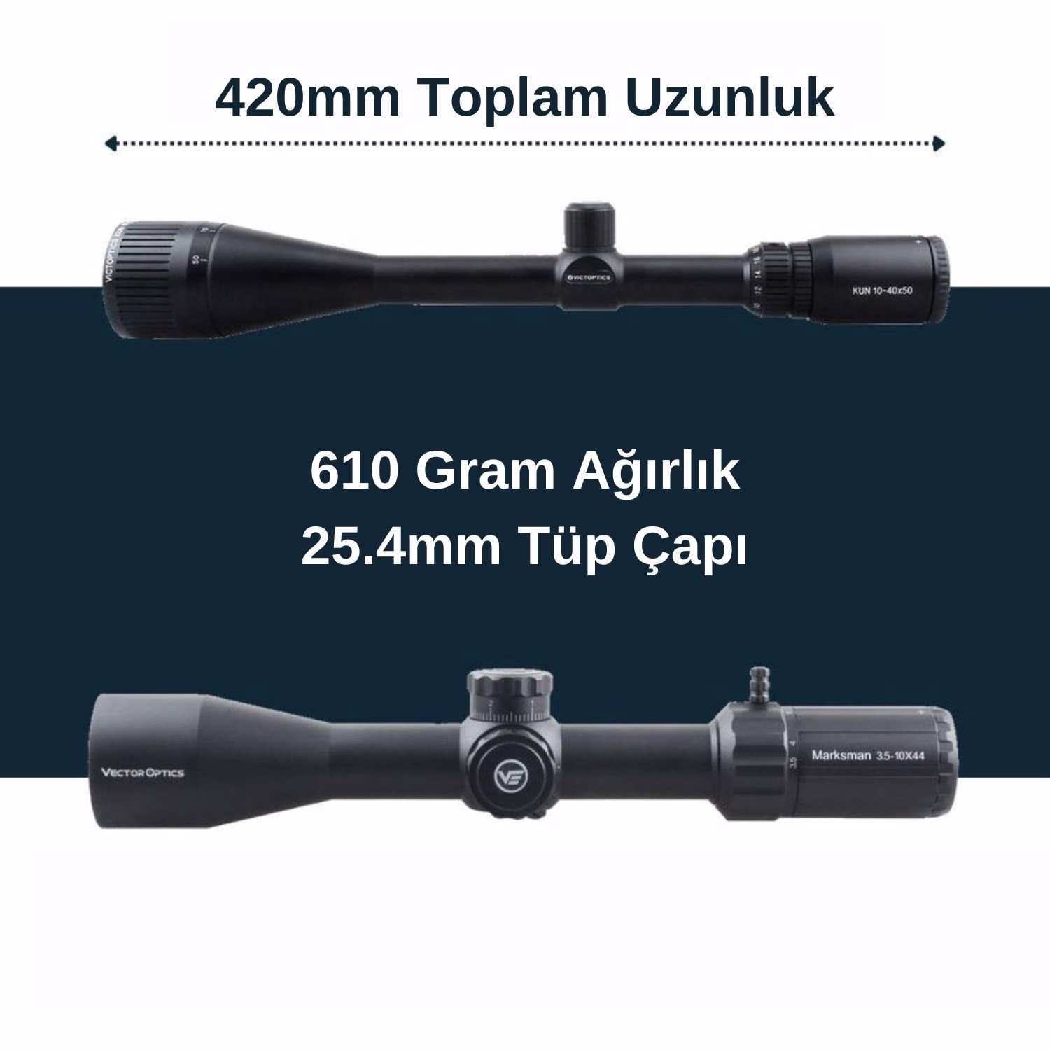 Victoptics C4 10-40x50 SFP Tüfek Dürbünü - Görünüm 4