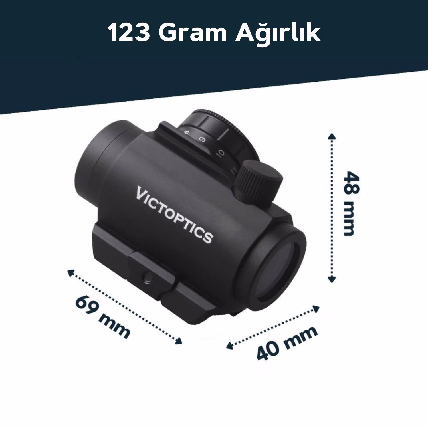 Victoptics CRL 1x22 Red Dot Nişangah - Görünüm 3