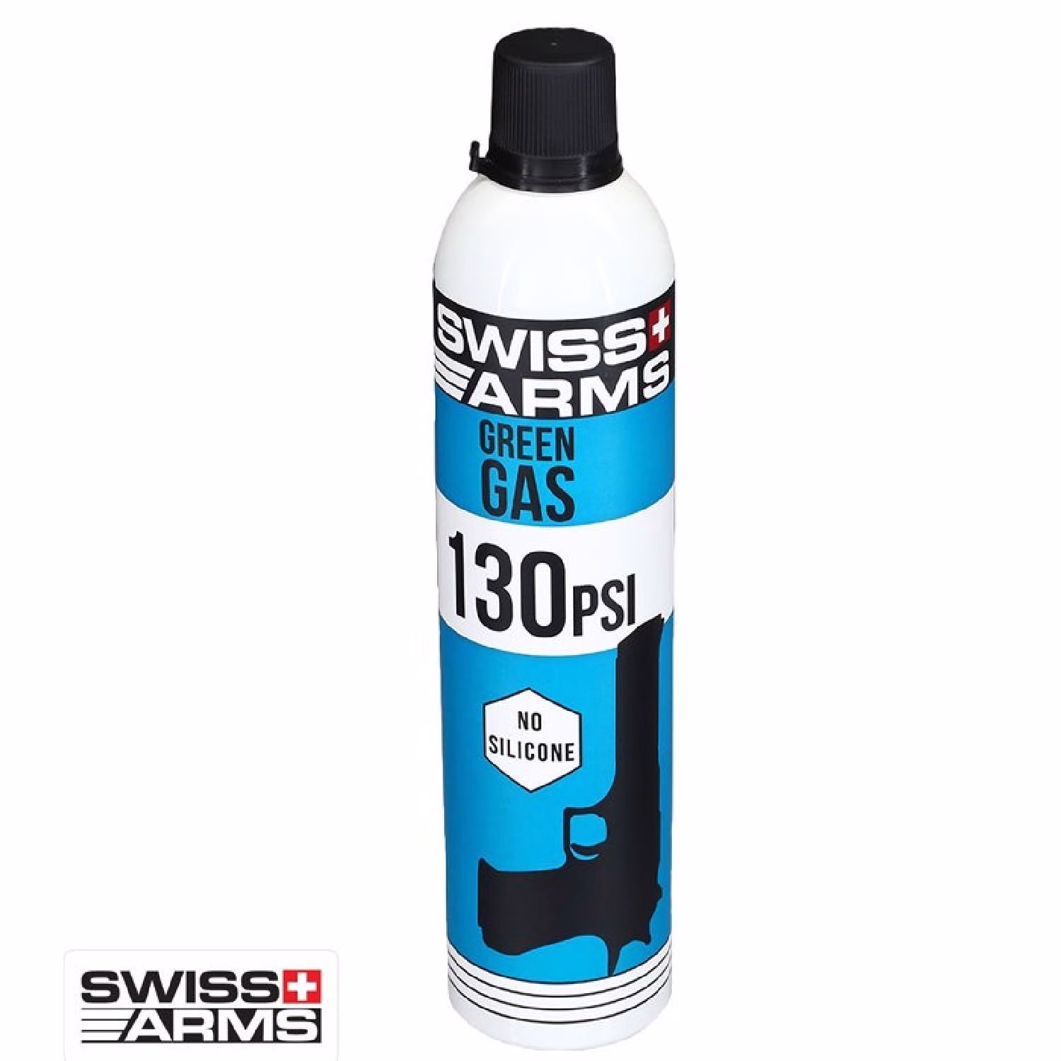 Cybergun Swiss Arms Silikonsuz 130 PSI / 600ml Airsoft Green Gas - Mavi Şişe - Görünüm 2